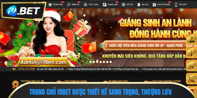 i9bet 3 Trang chủ i9bet được thiết kế sang trọng, thượng lưu